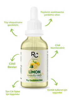 Limon Kabuğu Yağı Tüy Geciktiricili Etki Tüy Azaltıcı Serum 30ml