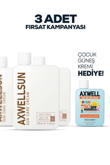 3 Adet Fırsat Kampanyası: AXWELLSUN Güneş Bakım Kremi. Çocuk Güneş Kremi Hediye!!!