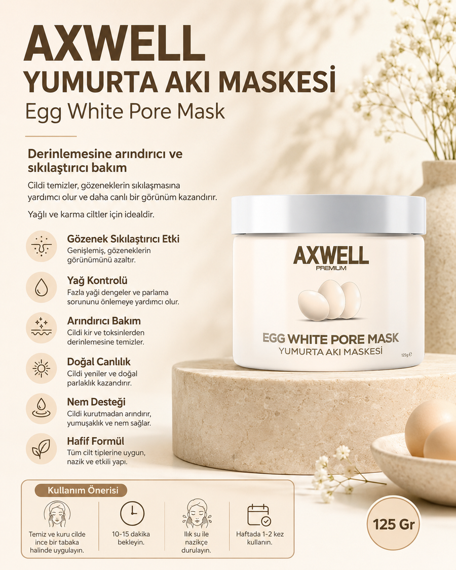 Yumurta Akı Maskesi 125 Gr