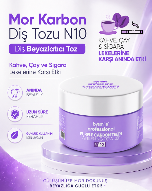 Bysmile  Professional N:10 Mor Diş Beyazlatma Tozu 50 gr