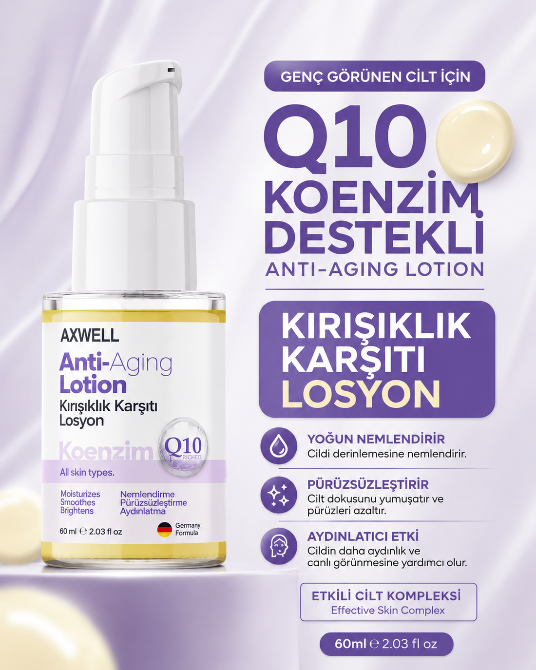AXWELLi Anti-aging Lotion Kırışıklık Karşıtı Losyon 60 ml