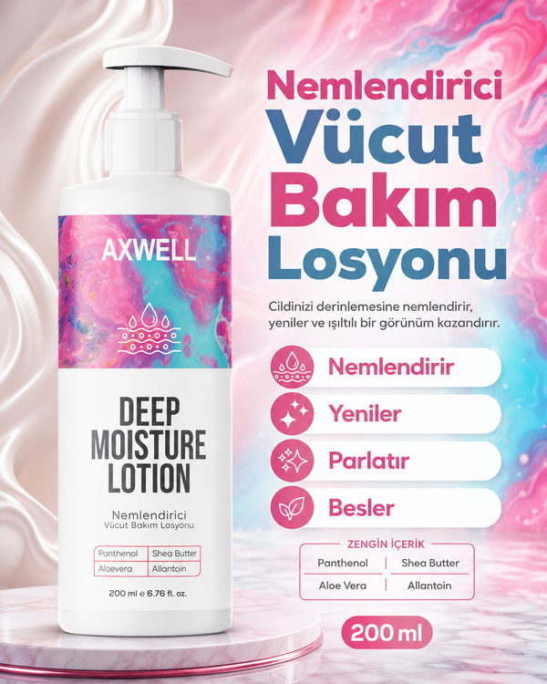 Axwell Vücut Losyonu & Deep Moisture Lotion 200 ml