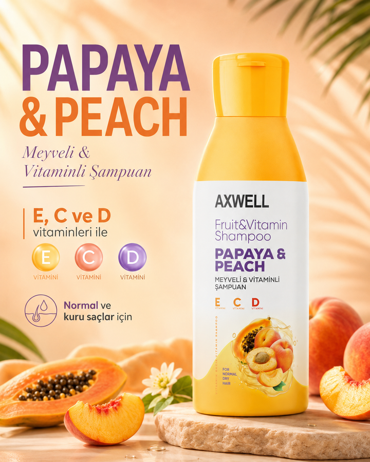 Axwell Papaya Şampuan 750 ml