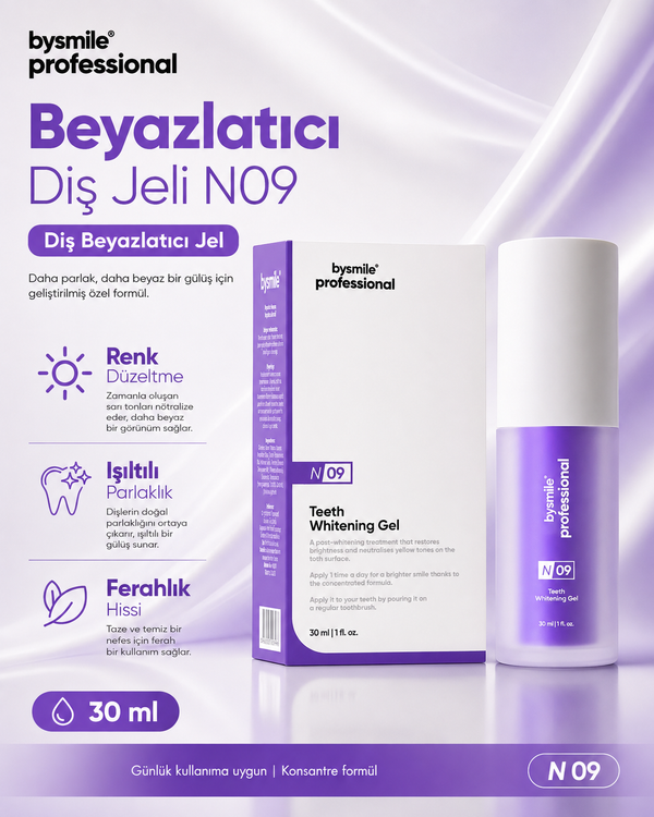Bysmile  Professional No:09 Mor Diş Beyazlatıcı Jel 30 ml