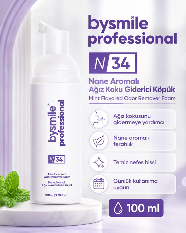 Bysmile Professional No:34 Ağız Kokusu Önleyici Köpük 100 ml