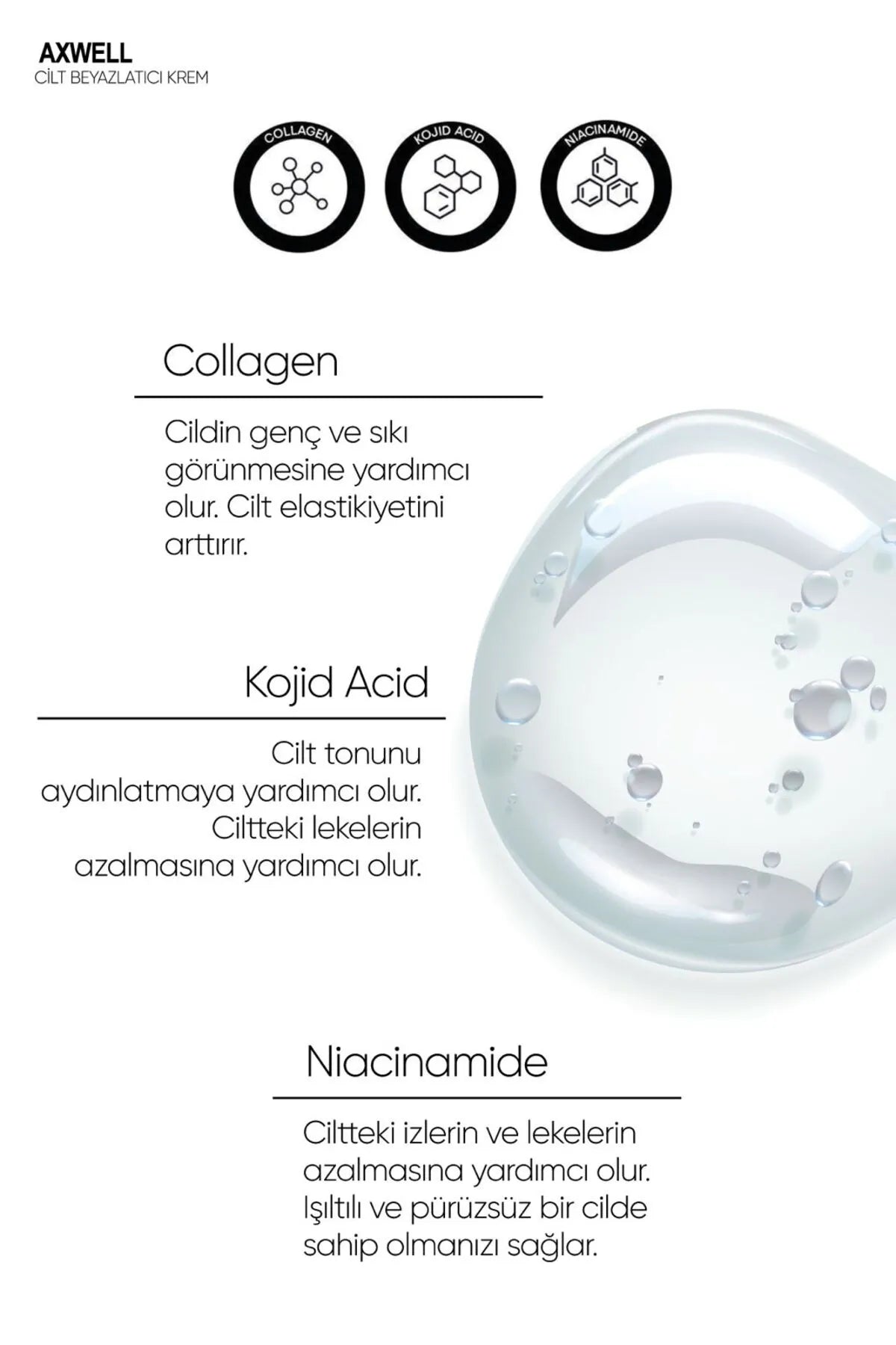 Axwell Cilt Beyazlatıcı Krem 50 ml