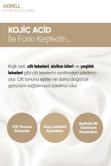 Axwell Cilt Beyazlatıcı Krem 50 ml