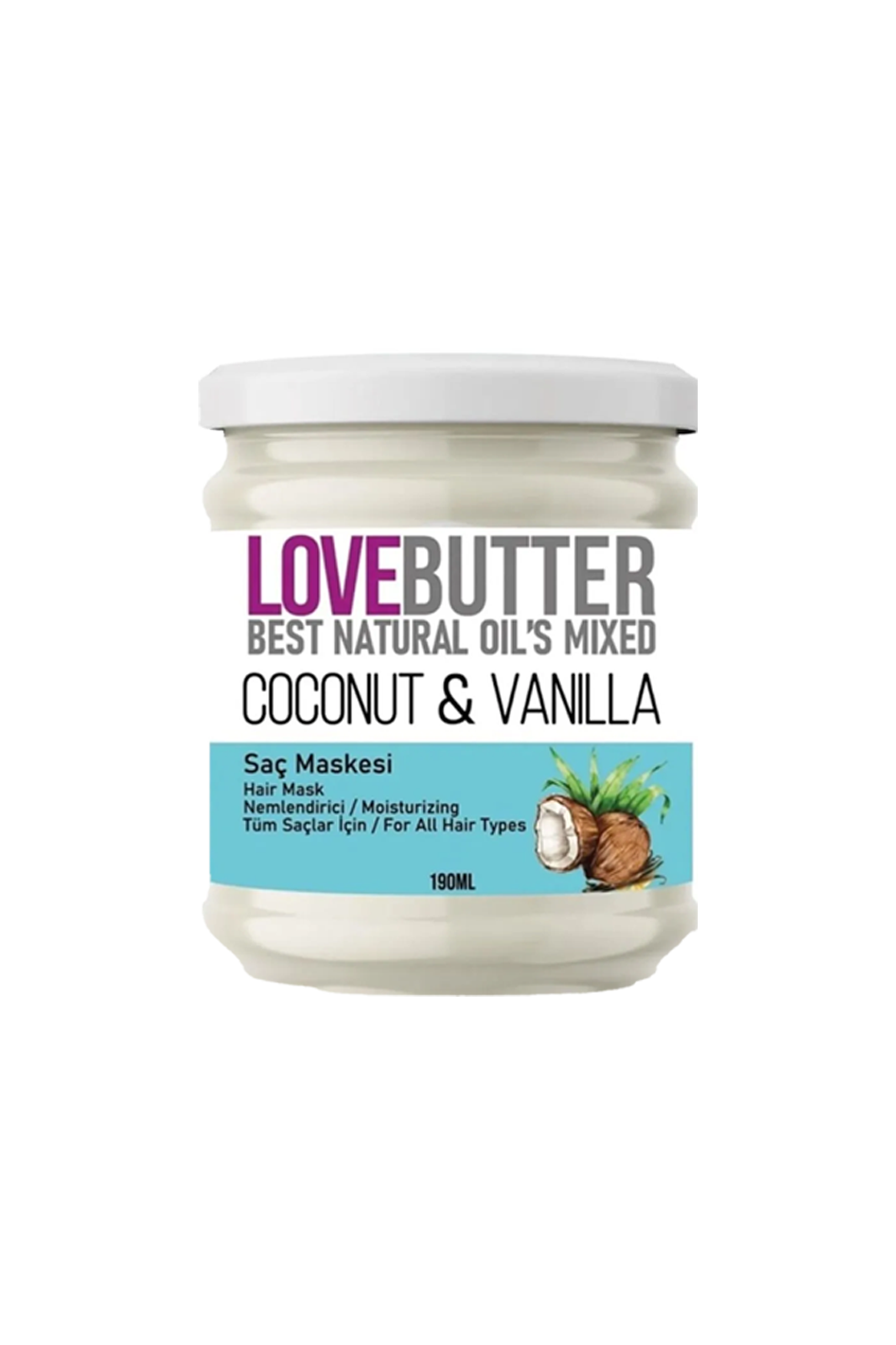 LoveButter Coconut & Vanilya Saç Maskesi 190 ml