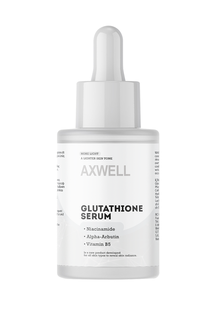Axwell Glutatyon Serum 30 ml, Cilt Aydınlatıcı, Nemlendirici Etkili, Hassas Ciltlere Uygun
