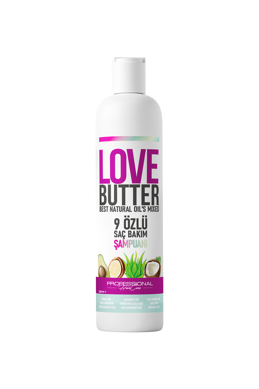 LoveButter 9 Öz'lü Saç Bakım Şampuan 330 ml