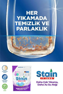 Stain İt Zero Hepsi Bir Arada Bulaşık Makinesi Tableti & Güçlü Temizlik Üstün Parlaklık- 30 Yıkama