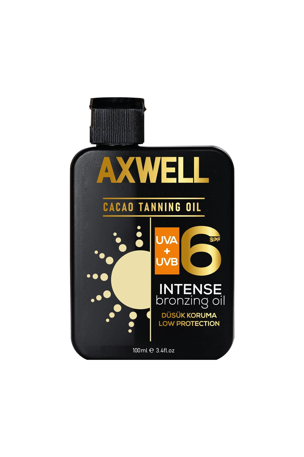 Axwell Bronzlaştırıcı Güneş Yağı Spf 6 100 ml