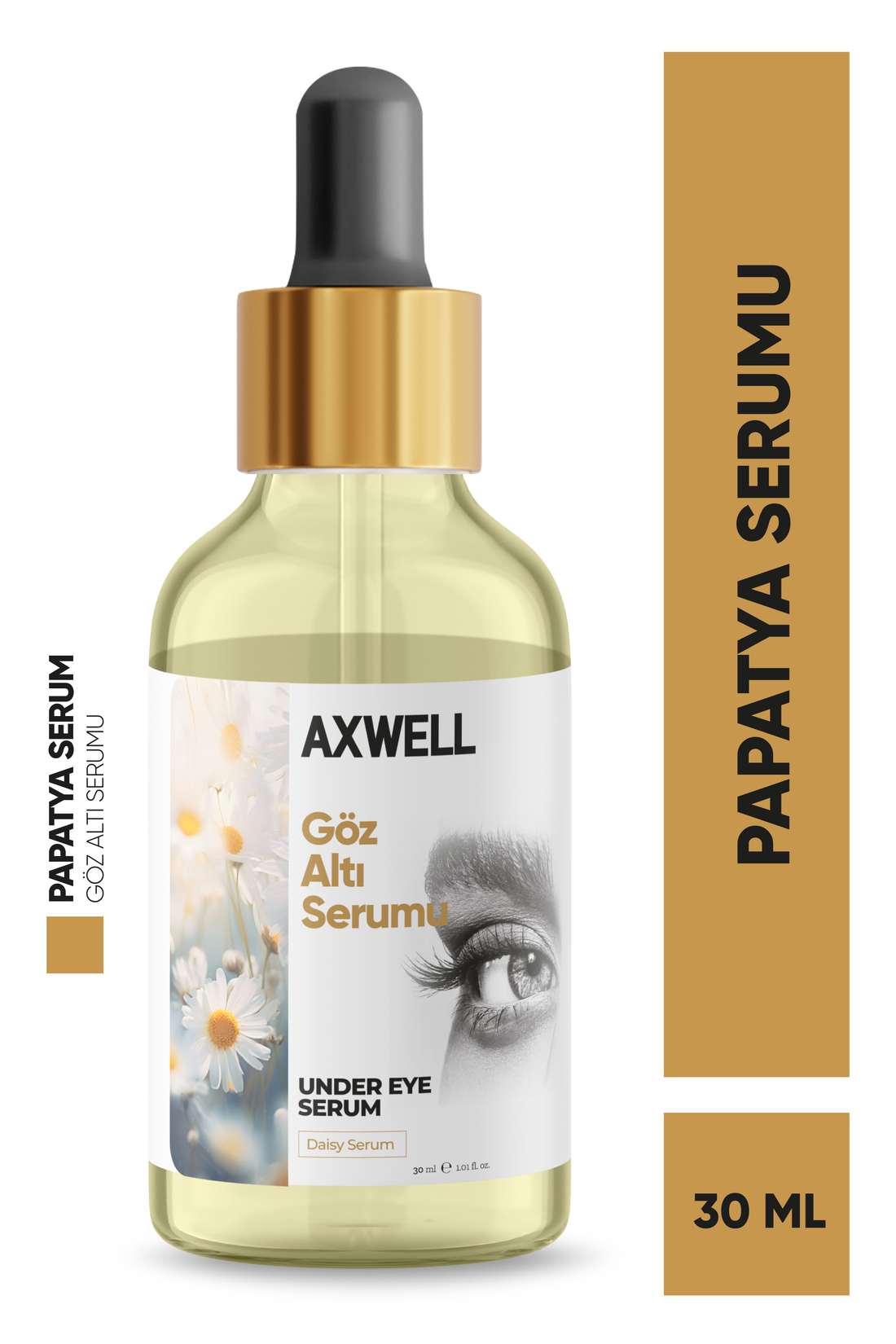 Gerçek Papatya Taneli Göz Çevresi Serumu Kırışıklık ve Morluk Karşıtı 30 ML