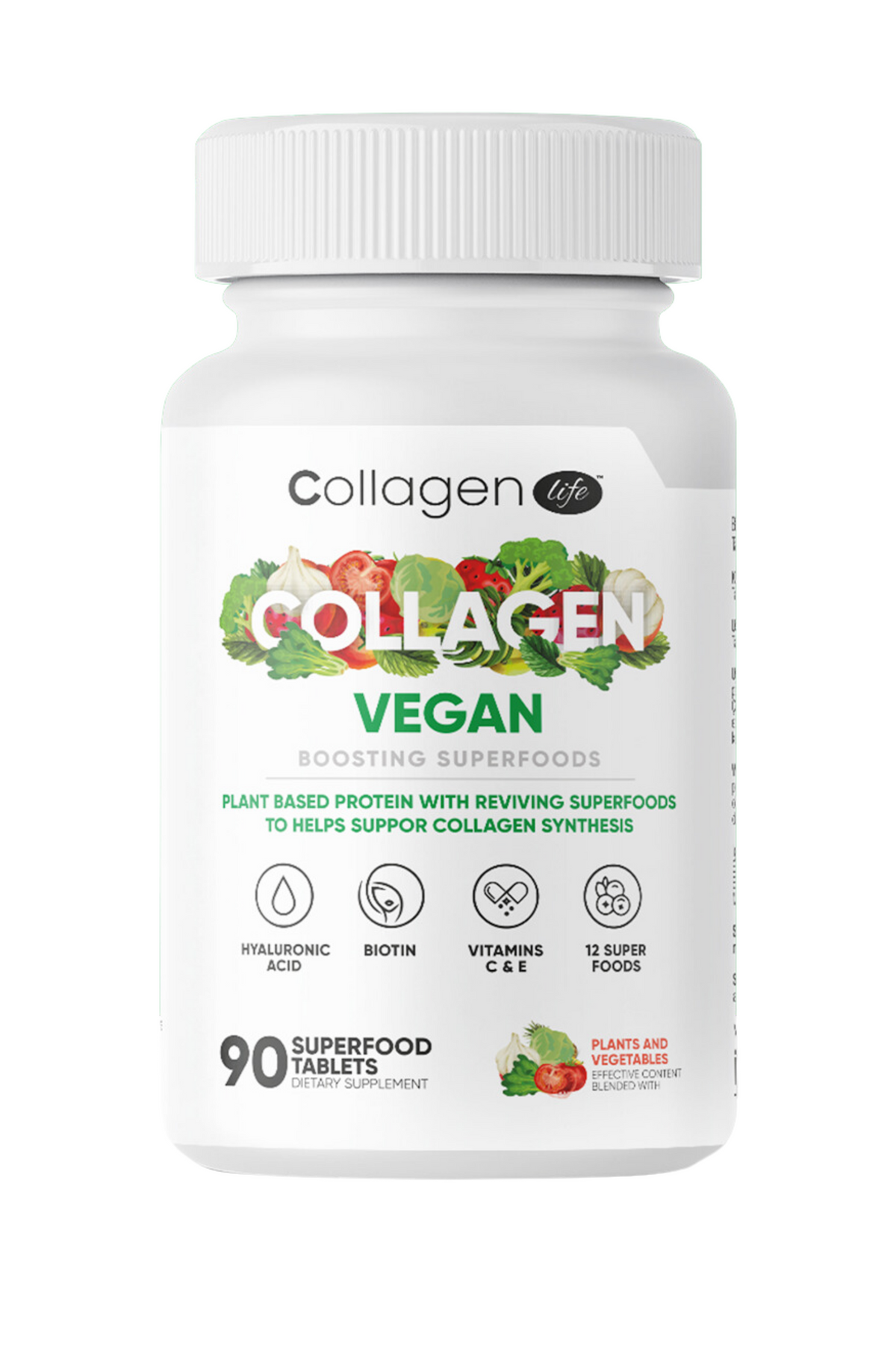 CollagenLife Vegan Kolajen 90 Tablet