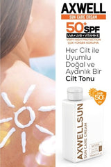 Axwell Sun Care Cream SPF50 + Axwell Sun Cacao Tanning Oil ( Güneş Koruyucu Krem ve Bronzlaştırıcı )