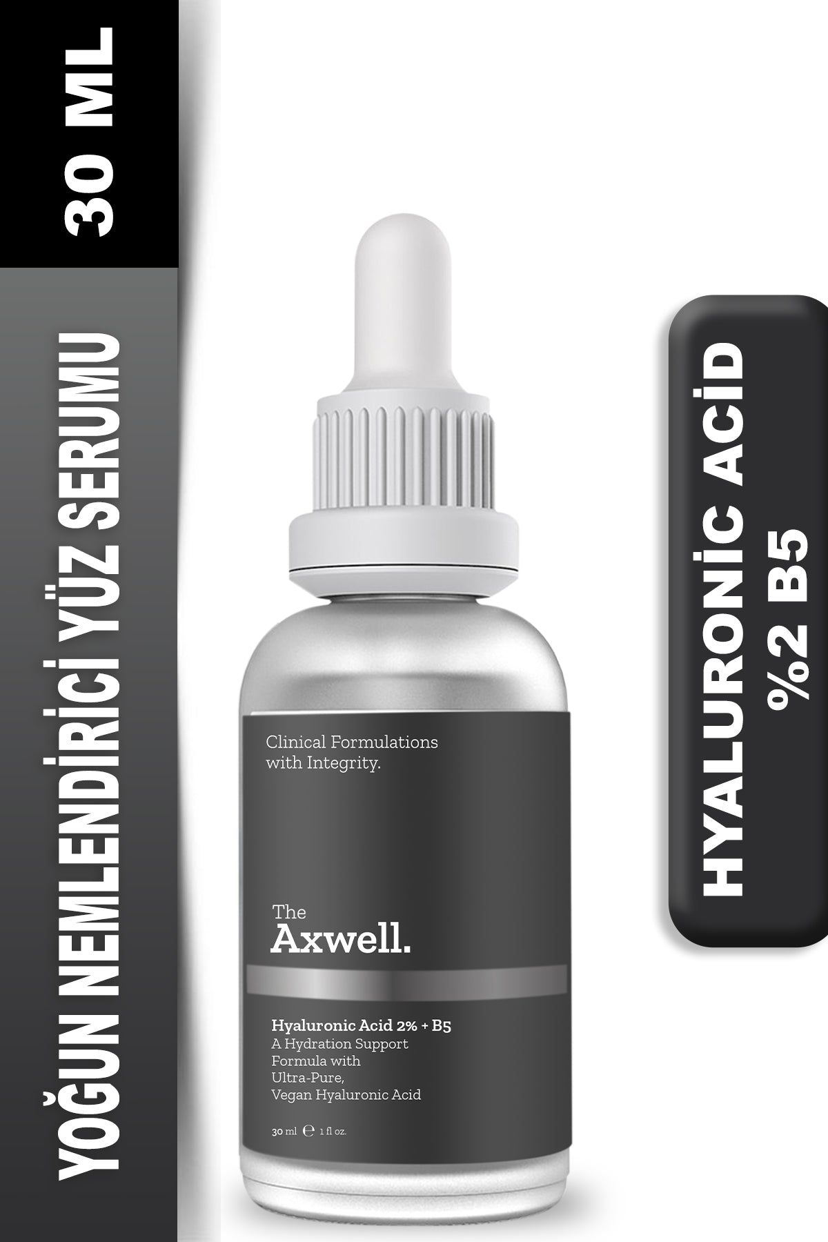 Axwell Hyaluronic Acid 2% + B5 30ml Nemlendirici Yüz Bakım Serumu