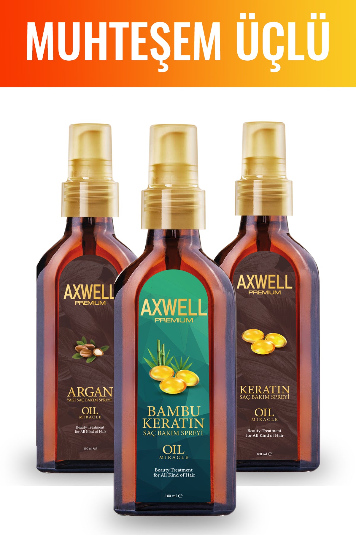 Axwell Bambu& Keratin Saç Bakım Spreyi- 100ml