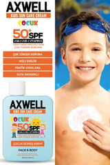 AXWELL Kids Sun Cream Çocuk Güneş Kremi Çok Yüksek Koruma Spf 50 100ml