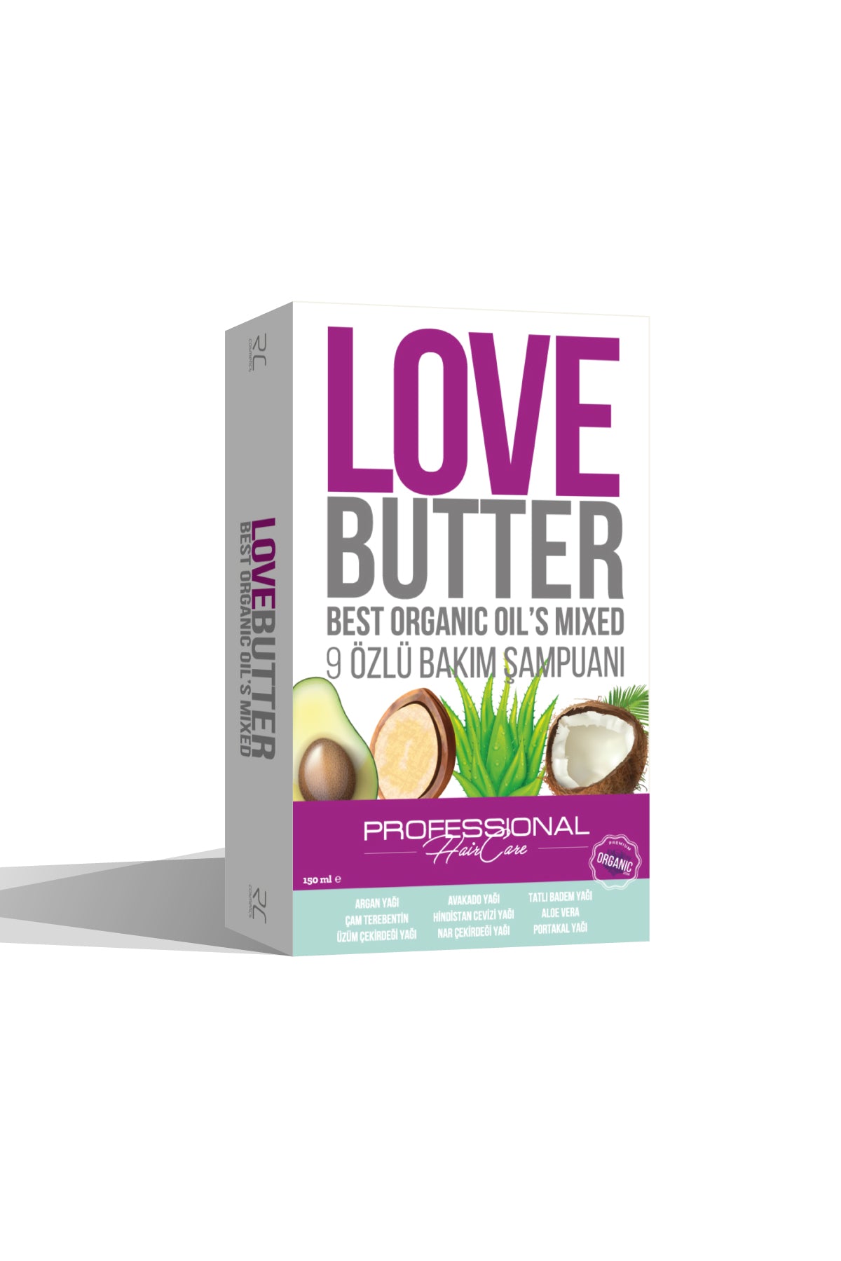 Rc Kozmetik Love Butter Premium 9 Özlü Saç Besleyici Komple Saç Bakım Şampuanı 150 Ml