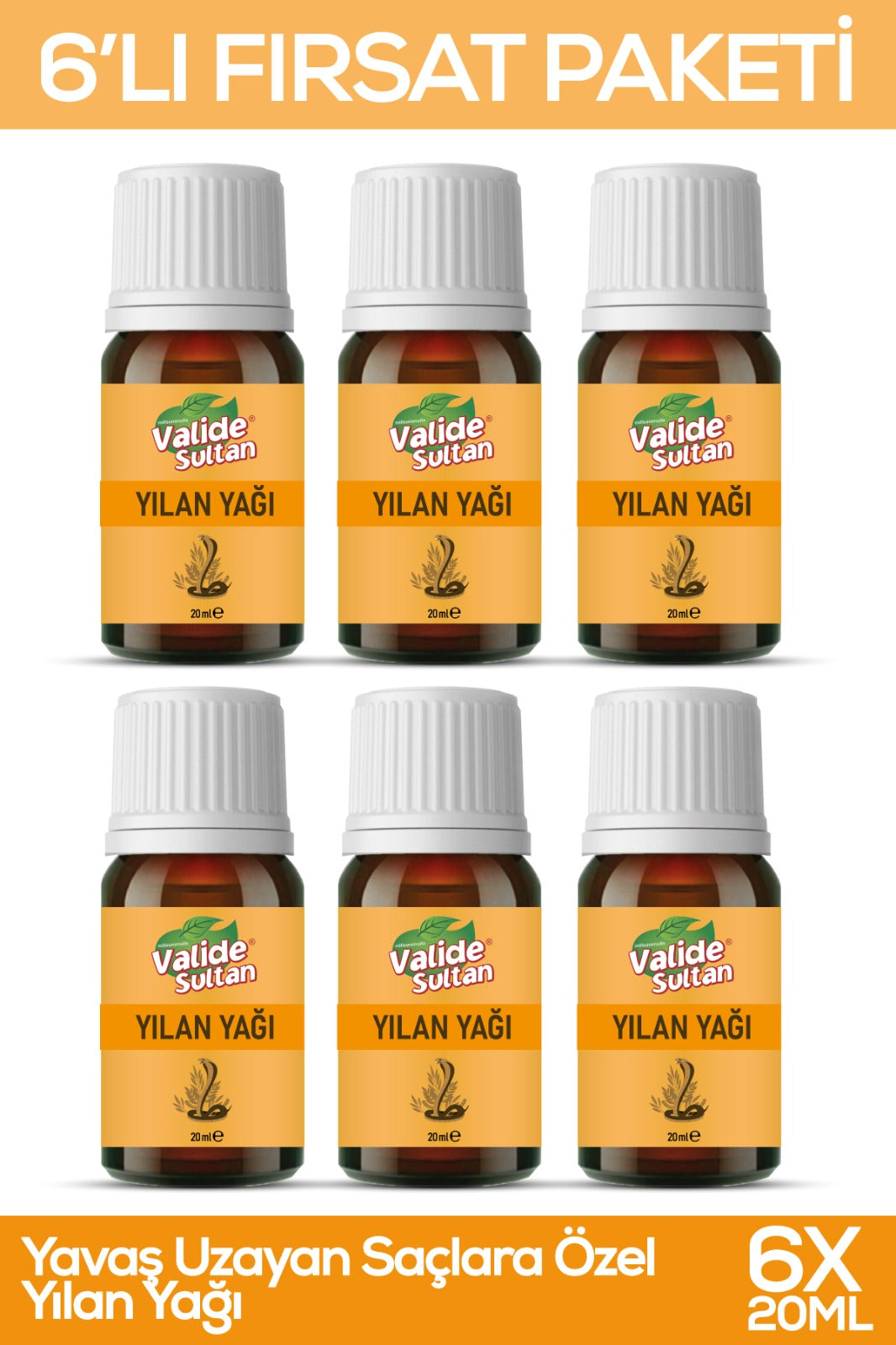 Milleunenuits Valide Sultan Yılan Saç Bakım Yağı 20 ML 6 Adet